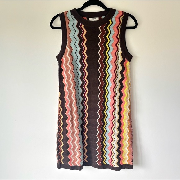 Missoni x Target Chevron Zigzag Colorful Knit Mini Sleeveless Dress - Picture 1 of 8